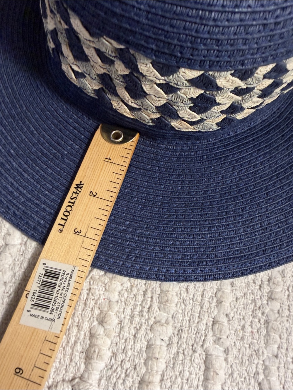 Karfil Women's Navy Blue Wide Brim Sun Hat Size Small Beach Resort Vacation - Picture 9 of 9